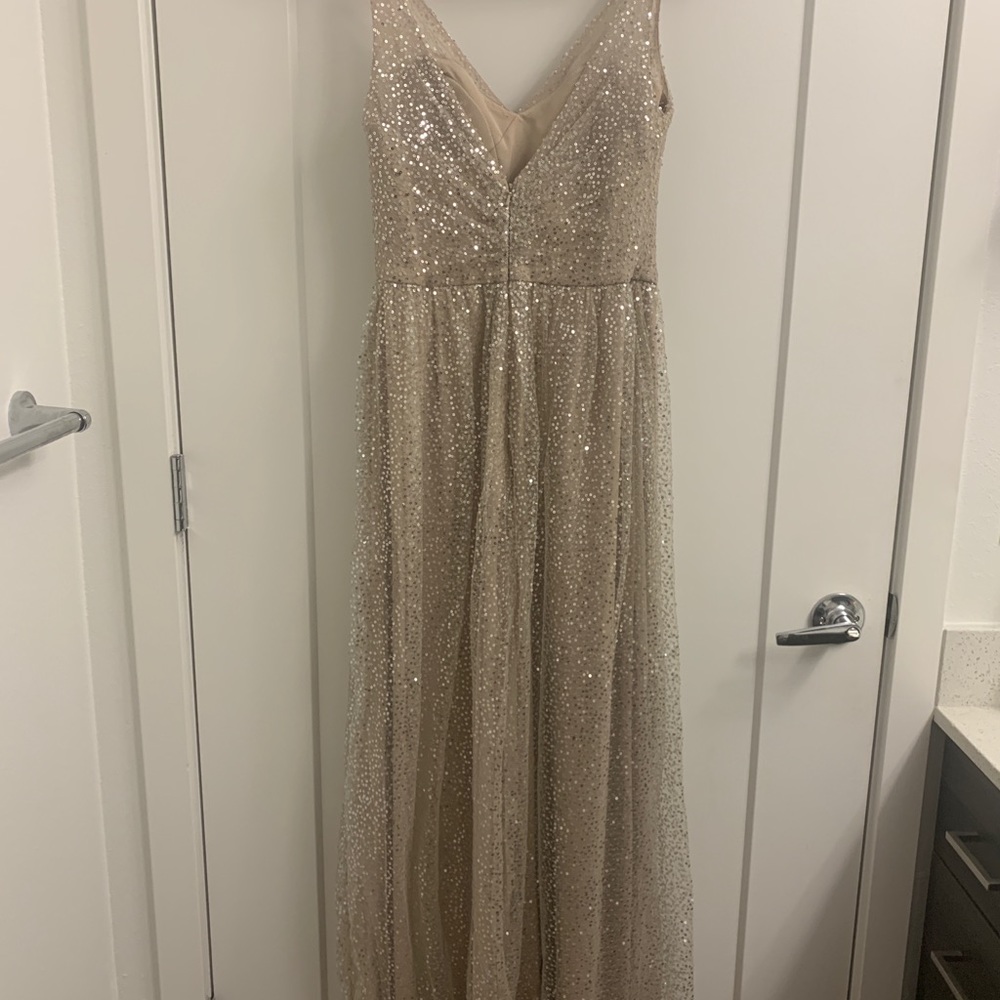 Champagne sequin gown